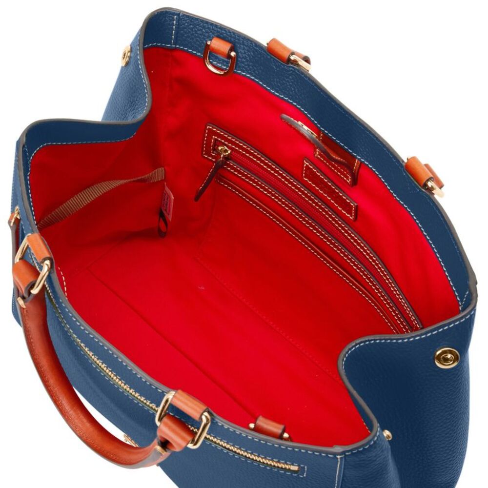 Dooney & Bourke Pebble Grain Zip Satchel - Jeans - Picture 3 of 4